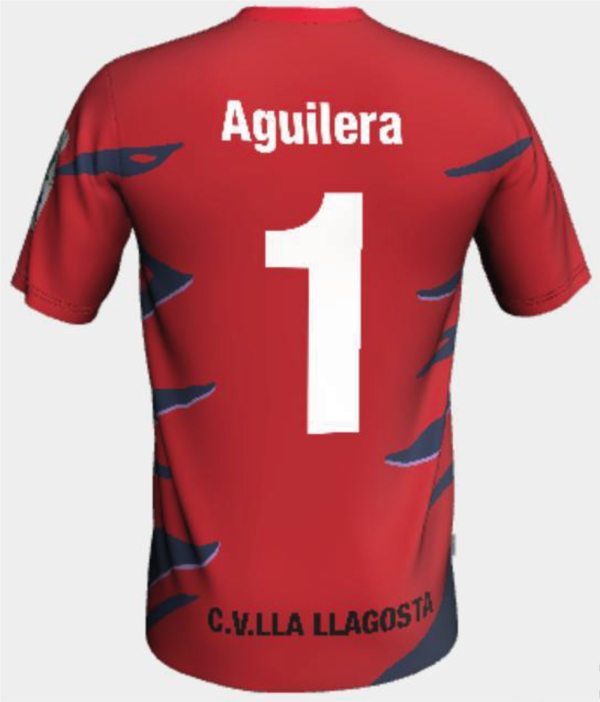 Camiseta roja (tras.) Camisetas juego